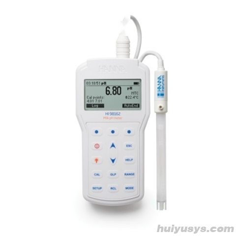 哈纳沃德微电脑便携式pH-mV-oC/oF测定仪【牛奶样品】HI98162