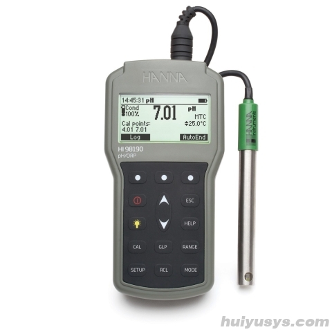 哈纳沃德微电脑酸度pH-氧化还原ORP-温度°C测定仪HI98190-03