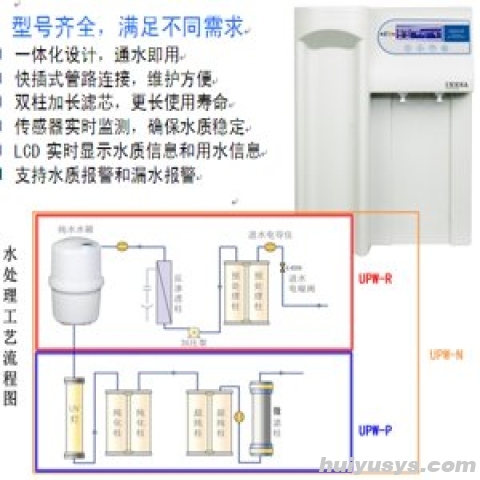 雷磁 UPW-H2-15 实验室高纯水系统