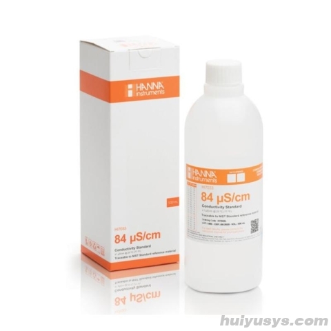 HANNA HI7033L 电导率校准液 84μS/cm